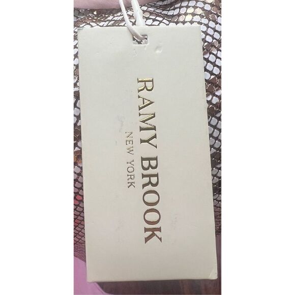 Ramy Brook Pink Tallon Metallic Chainmail Geo Sleeveless Minidress NWT Size 2 - Picture 9 of 9